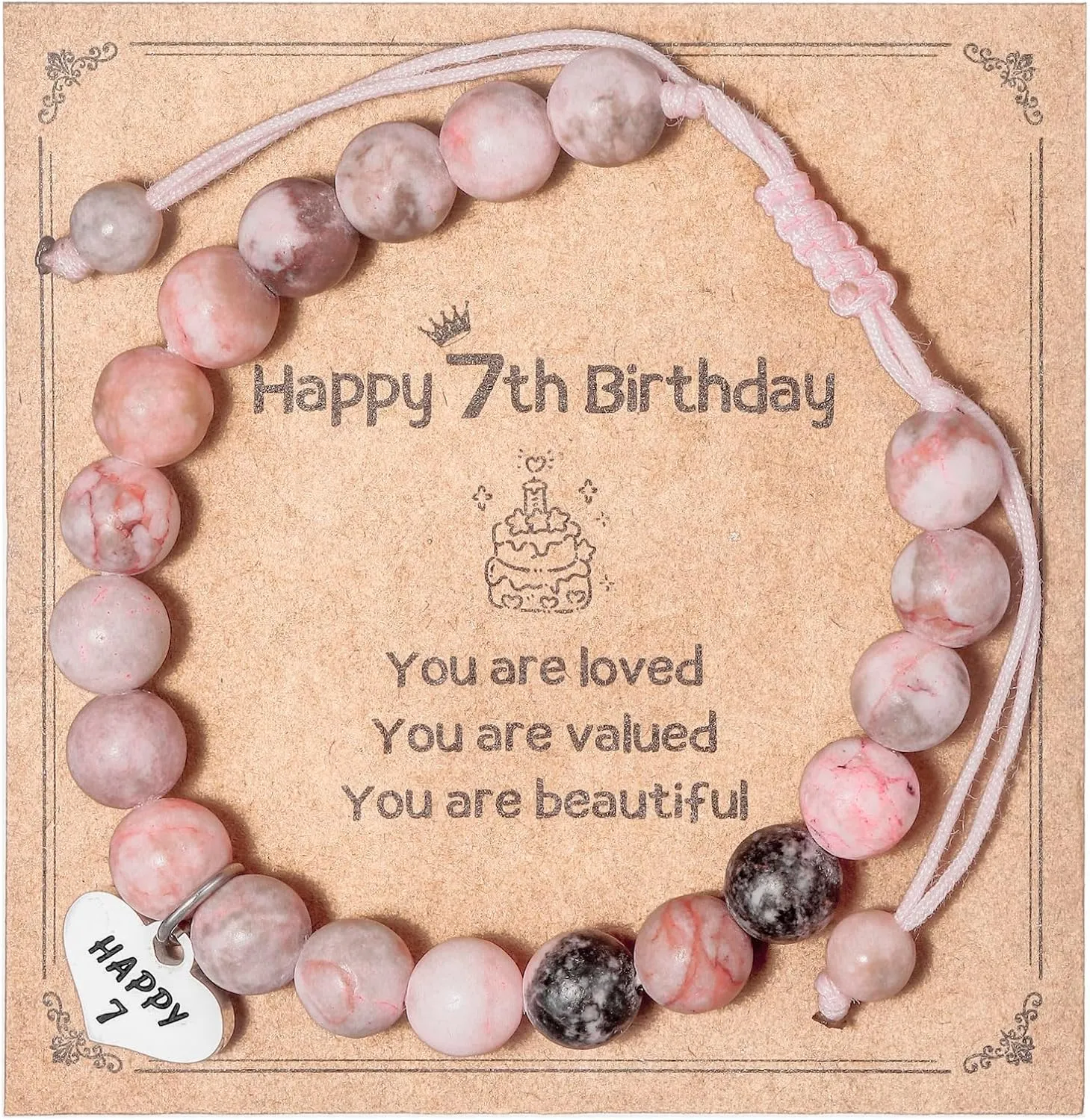 Birthday Gifts for 7 Year Old Bracelet Yo 7yr Y Old Bday Best Valentine Present for 7 Year Old Bracelets