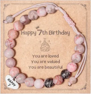 Birthday Gifts for 7 Year Old Bracelet Yo 7yr Y Old Bday Best Valentine Present for 7 Year Old Bracelets