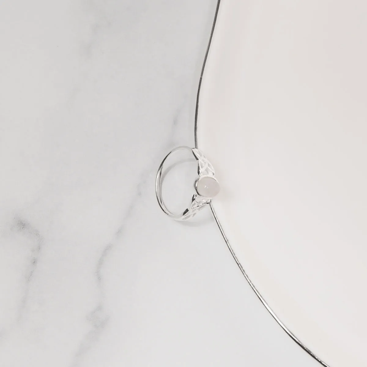 Celtic Moonstone Ring