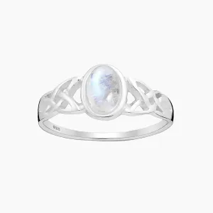 Celtic Moonstone Ring