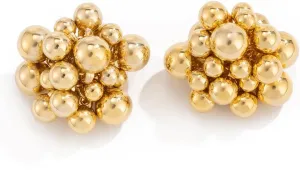 Chunky Gold Statement Earrings - Irregular Geometry Studs - Hypoallergenic Gold Jewelry Gifts
