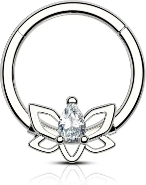 COCHARM Dragonfly Septum Rings for Women 16g Cute Septum Piercing Jewelry 8mm Stacked Daith Earrings 8mm Daith Hoop Rings Daith Piercing
