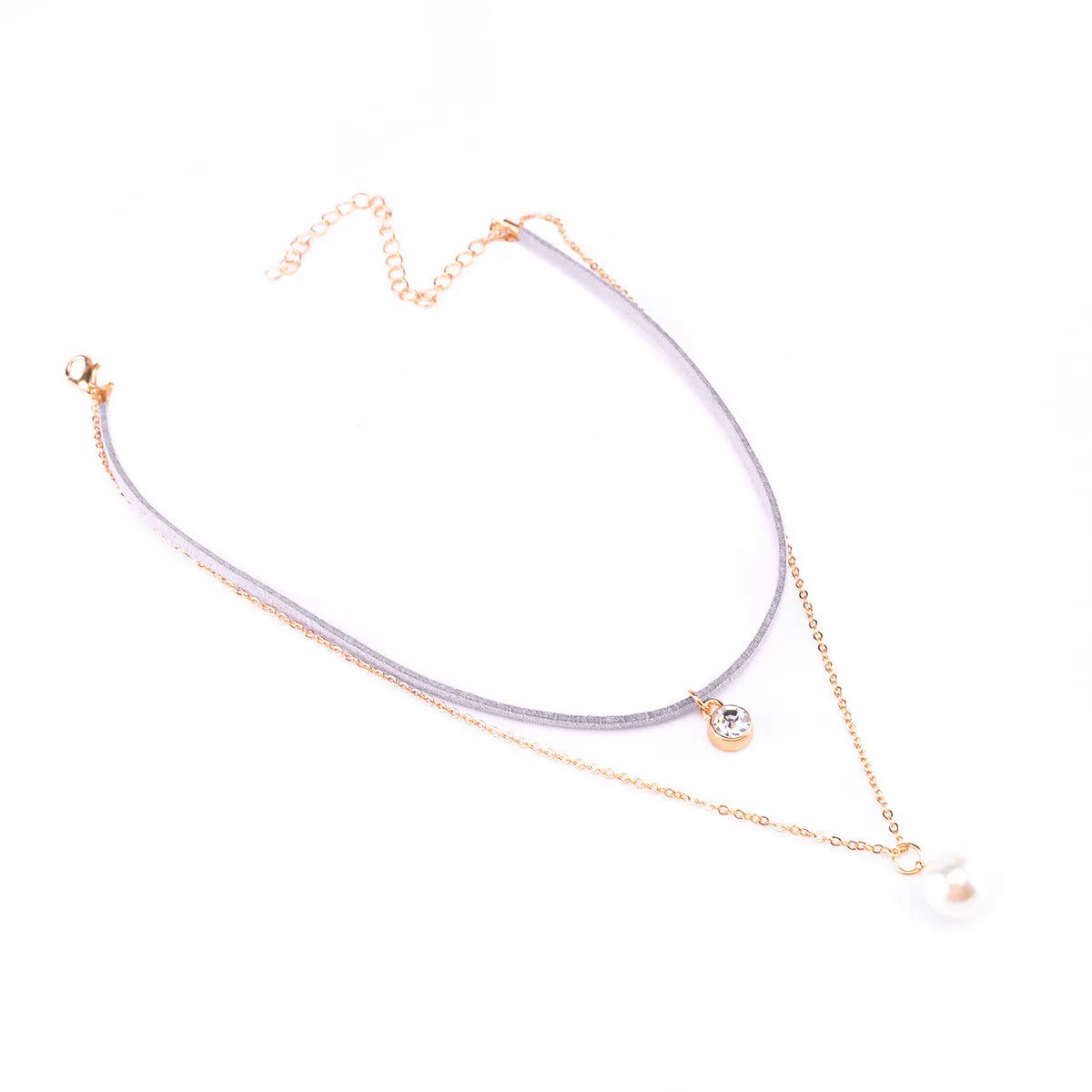 Colorful Lint Pearl Multilayer Necklace