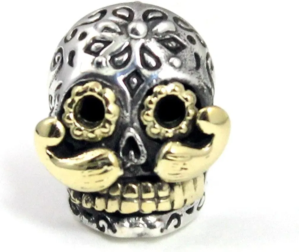 COSUMOSU 925 Sterling Silver Mexican Skull Stud unique Earring 1Pc for Men Women