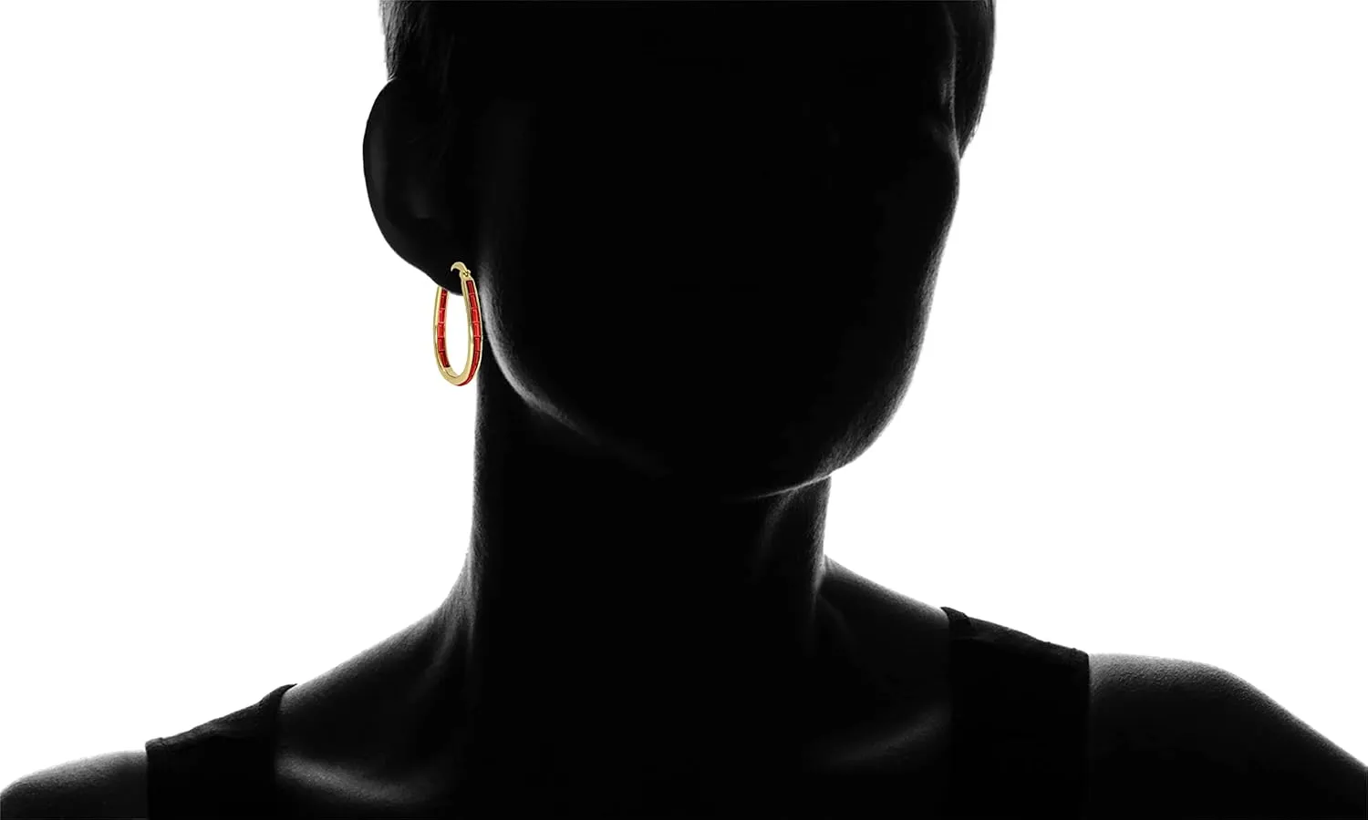 Crystal Hoop Earrings,White And Gold Plated Inside Out Crystal Hoop Earrings For Women
