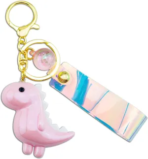 Cute Dinosaur Keychain for Women Valentines Gift Kawaii Key Chains Car Key Accessories for Handbags Backpack Bag