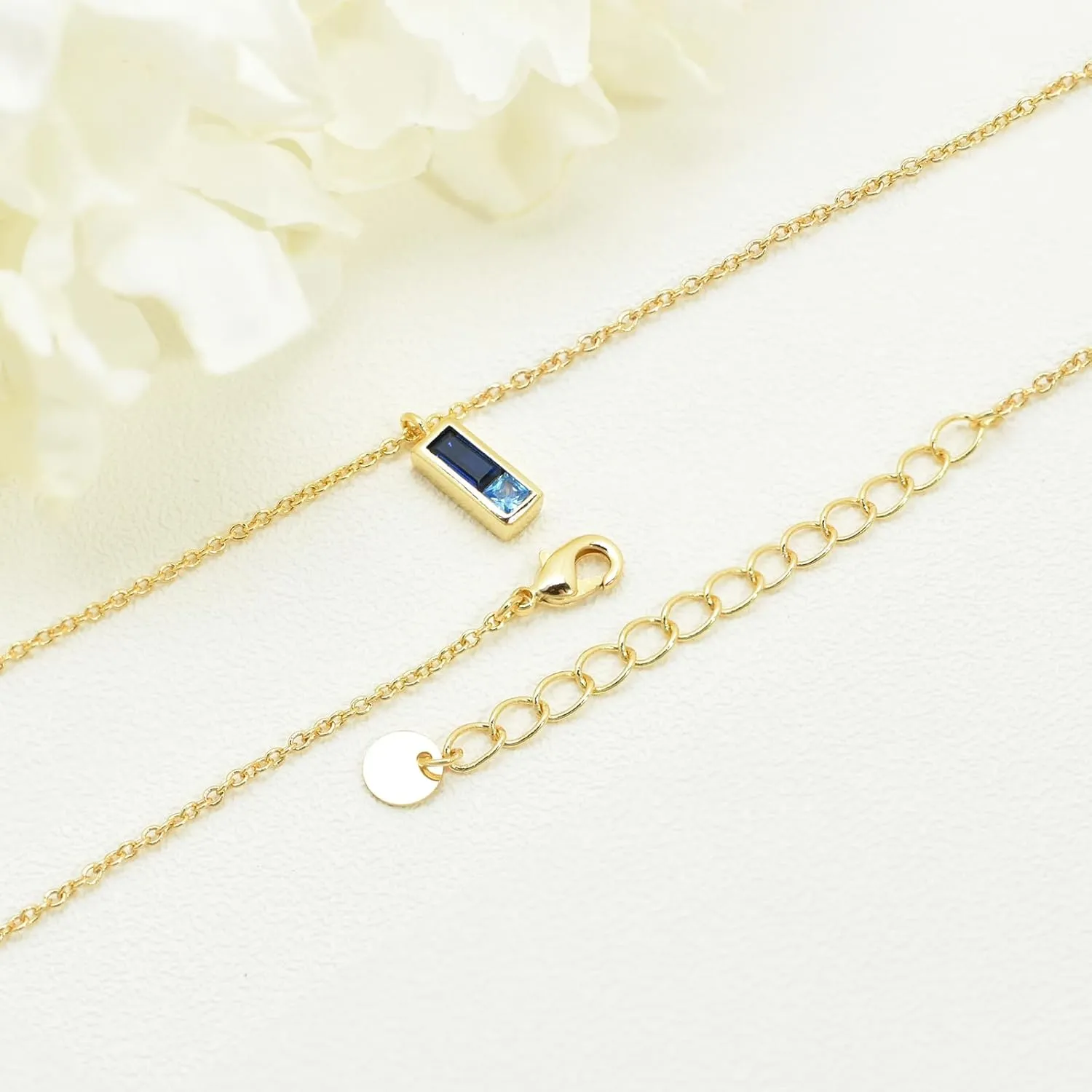 CZ Diamond Pendant Necklace for Women, Handmade 18k Real Gold Plated Dainty Necklaces Circle Cross Leaf Pearl Aesthetic Simple Gold Necklace Jewelry Gifts for Women Female