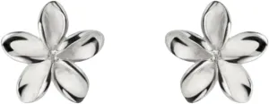 Dainty Flower Stud Earrings for Women 925 Sterling Silver Tiny Plumeria Earrings for Sensitive Ears Jewelry