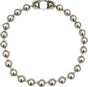 DragonWeave 13mm Extra Large Silver Steel Ball Chain Mens Necklace with Durable Protective Finish - Any Length