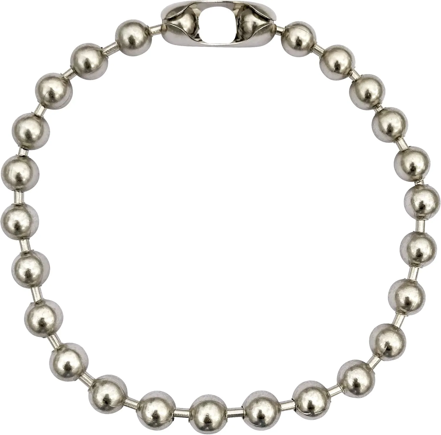 DragonWeave 13mm Extra Large Silver Steel Ball Chain Mens Necklace with Durable Protective Finish - Any Length