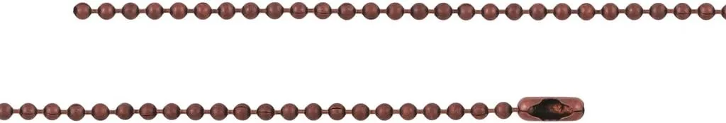 DragonWeave 1.8mm Fine Antique Copper Ball Chain Necklace with Extra Durable Color Protect Finish