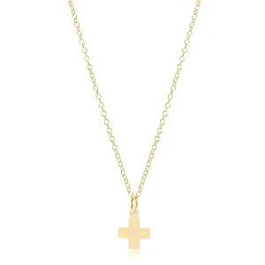 ENewton 16' Gold Signature Cross Charm Necklace