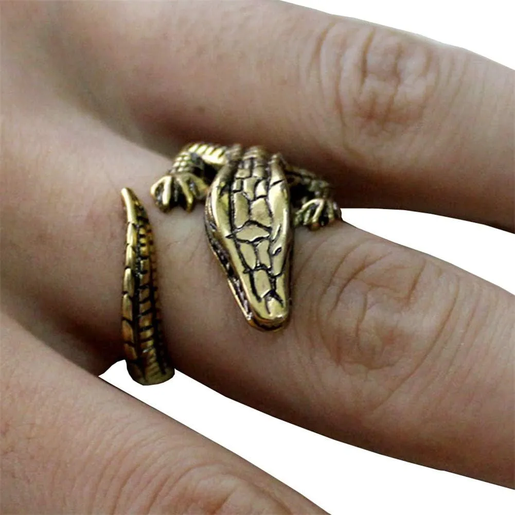 Exaggerated Dragon Crocodile Alligator Earrings Dangle Personalized Crocodile Animal Drop Earrings Stud for Women Gothic Jewelry