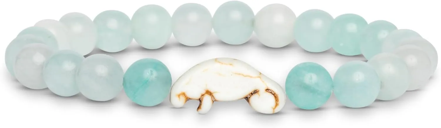 Fahlo Drift Bracelet Manatee Tracking Bracelet, Elastic, Supports Clearwater Marine Aquarium, one Size fits Most for Men and Women