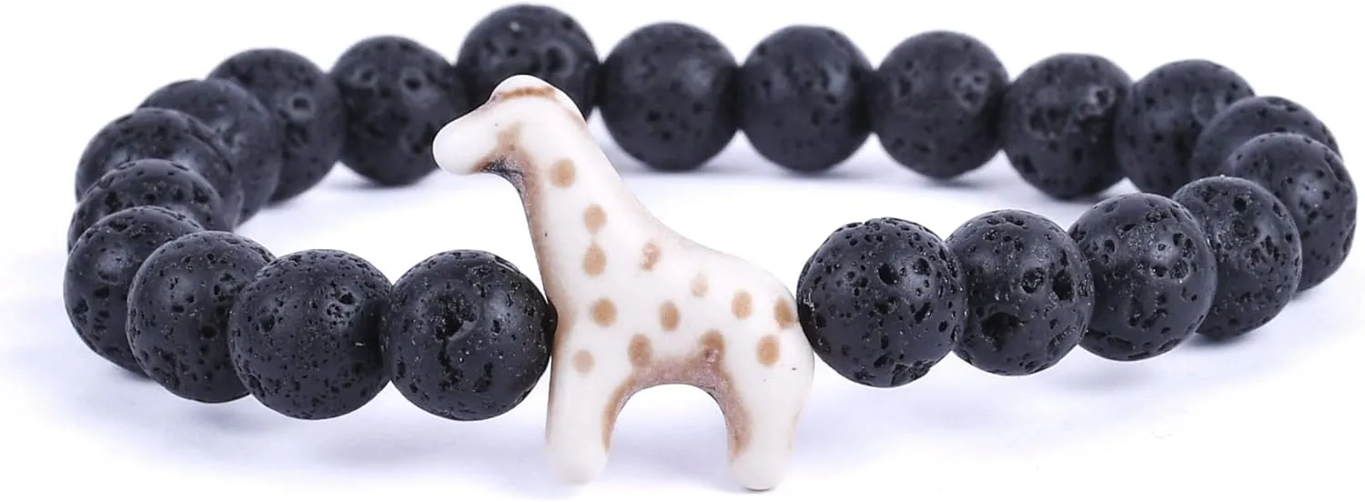 Fahlo Giraffe Tracking Bracelet, Elastic, supports Somali Giraffe Project, one size fits most for Men and Women