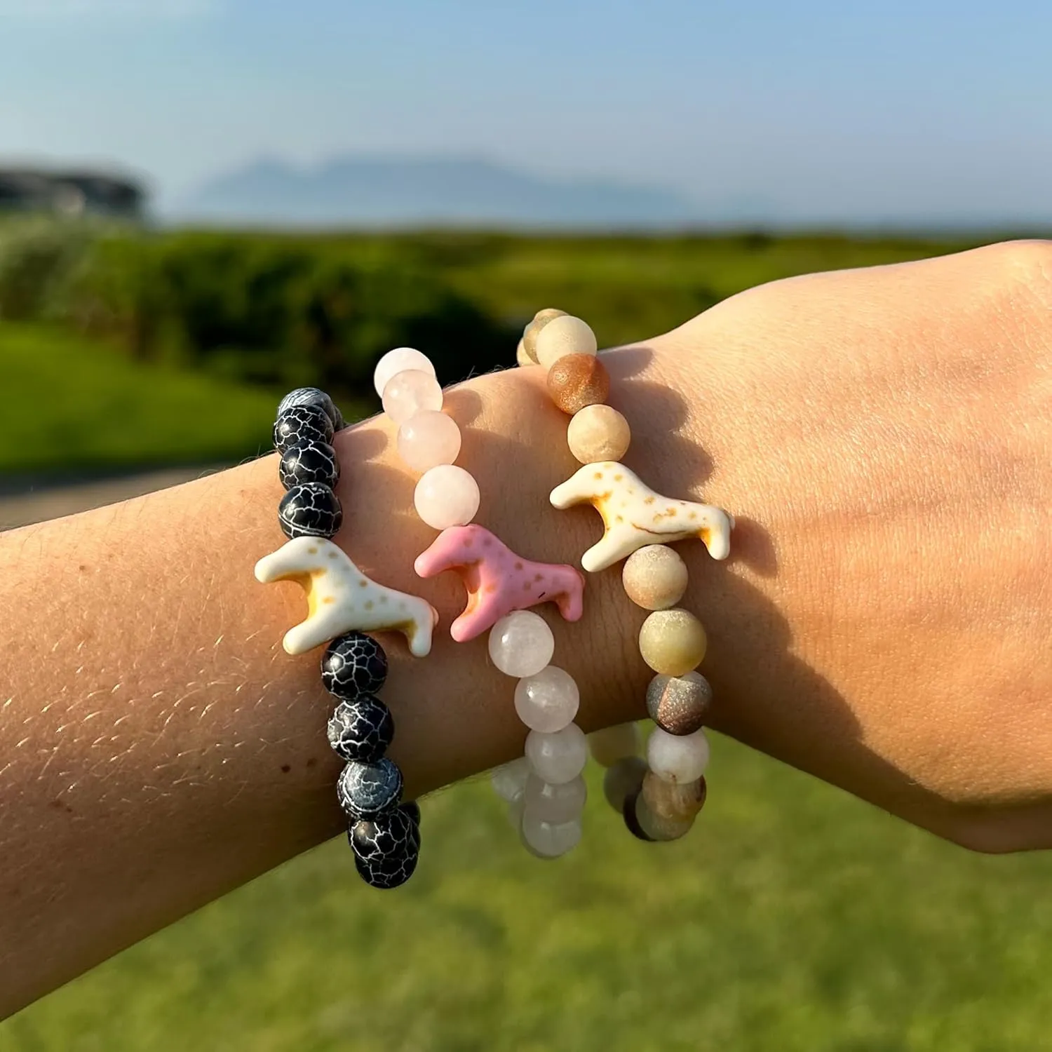 Fahlo Giraffe Tracking Bracelet, Elastic, supports Somali Giraffe Project, one size fits most for Men and Women