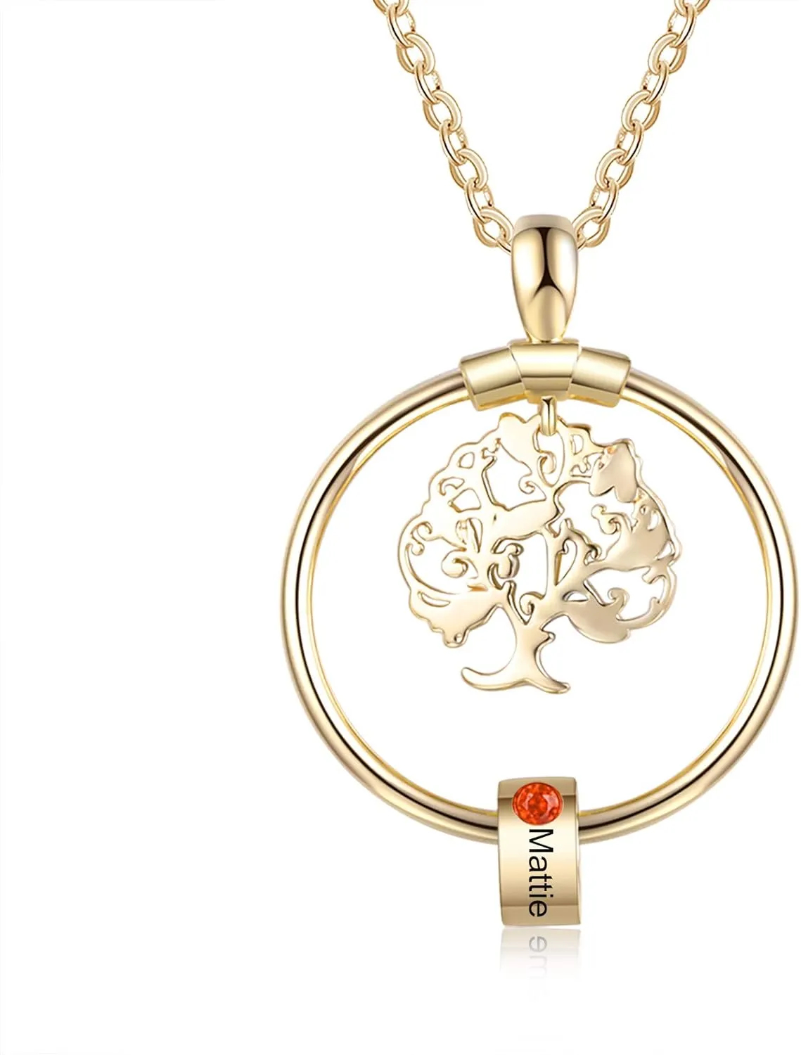 Family Necklace Personalized Tree of Life Necklace for Mothers Custom Mom Necklace with Birthstone Family Name Necklace Mothers Day Necklace for New Mom Grandmother Gifts for Mom