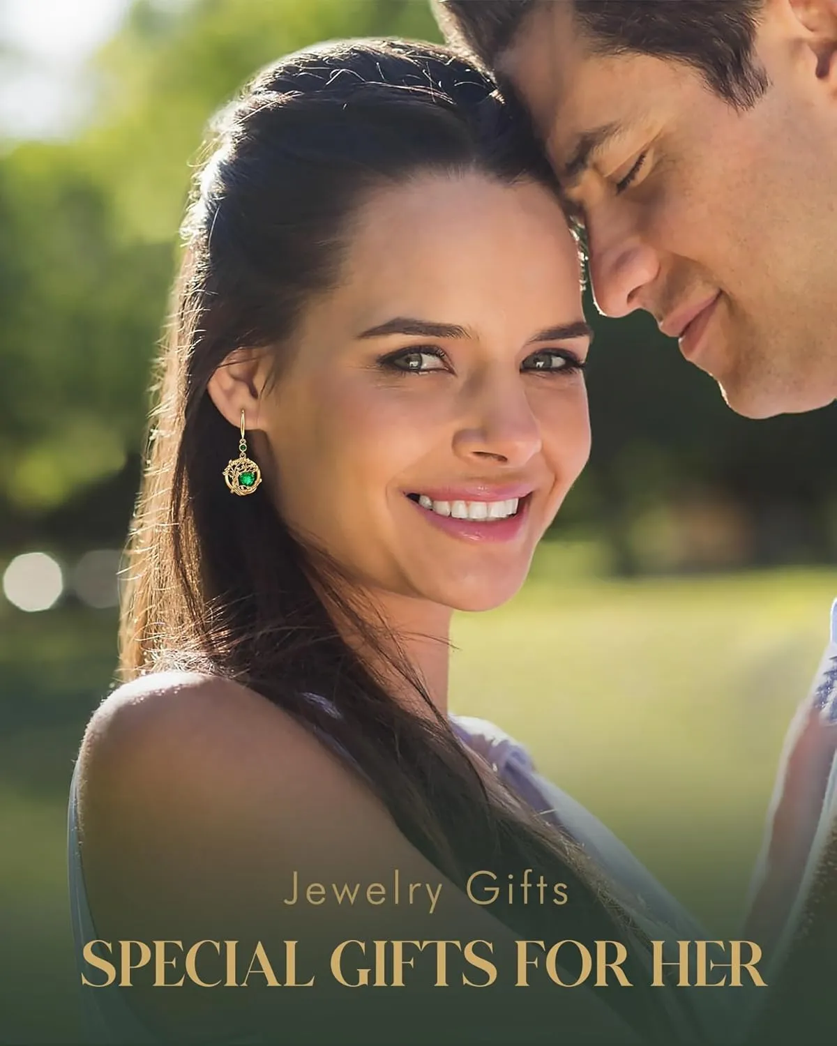 FANCIME Mothers Day Gifts, Tree of Life Dangle Drop Earrings 925 Sterling Silver Dainty Round Gemstone Birthstone Earring Fine Jewelry Birthday Gifts for Her Women