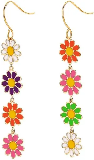 Flower Earrings for Women - Sunflower & Daisy Designs for Summer Holidays