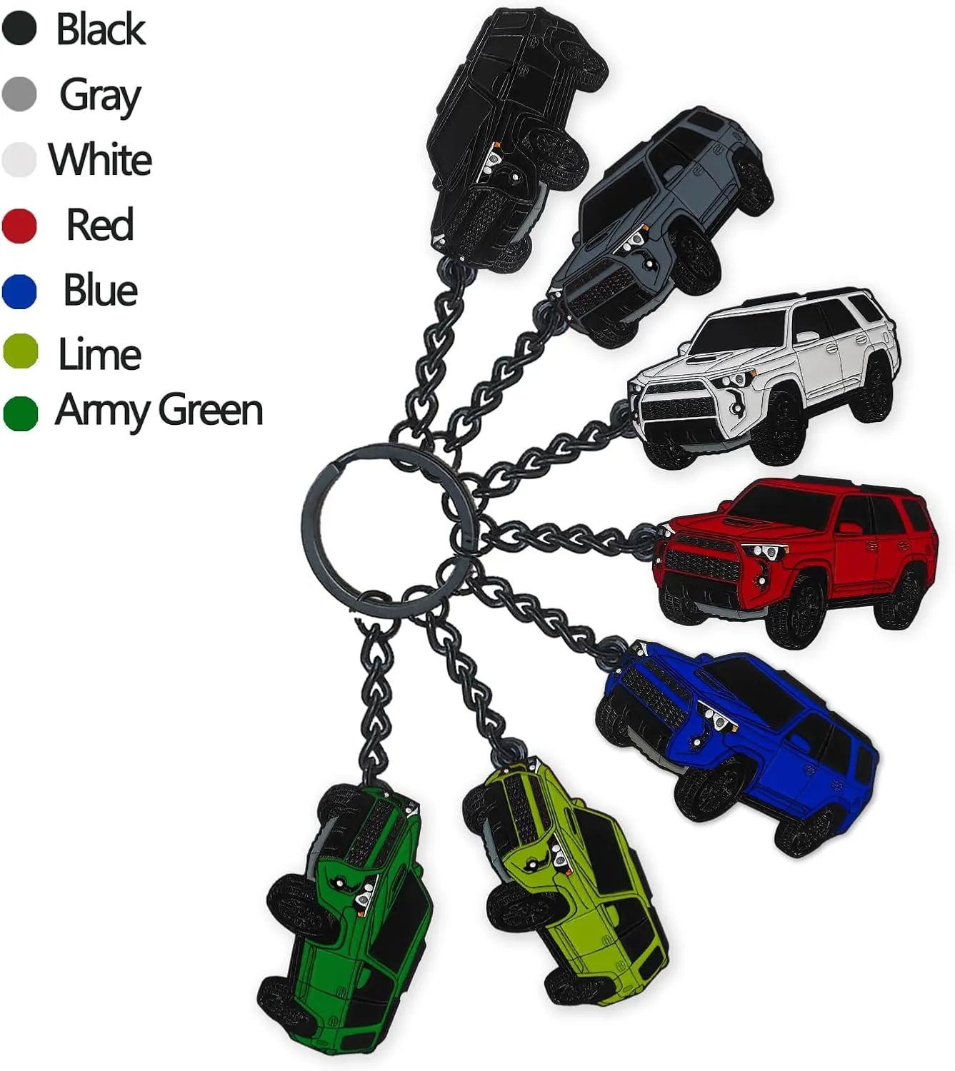 For 4Runner KeychainFor 4Runner Accessories 2015-2022 Toy TruckMetal Keychain