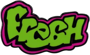 Fresh Graffiti Logo Brooch Green Letter Badge for Clothes Bags Backpacks Party Decoration Christmas Gift Personality Fashion Decorative Jewelry Accessories