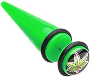 Fresh Pot Leaf Acrylic Fake Taper with O-Rings
