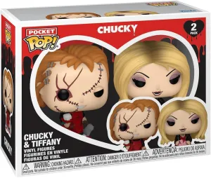 Funko Pocket POP Valentines 2 Pack - Chucky - Keychain Novelty Keyring - Collectable Mini Figure - Stocking Filler - Gift Idea - Official Merchandise - Horror Fans - Backpack Decor