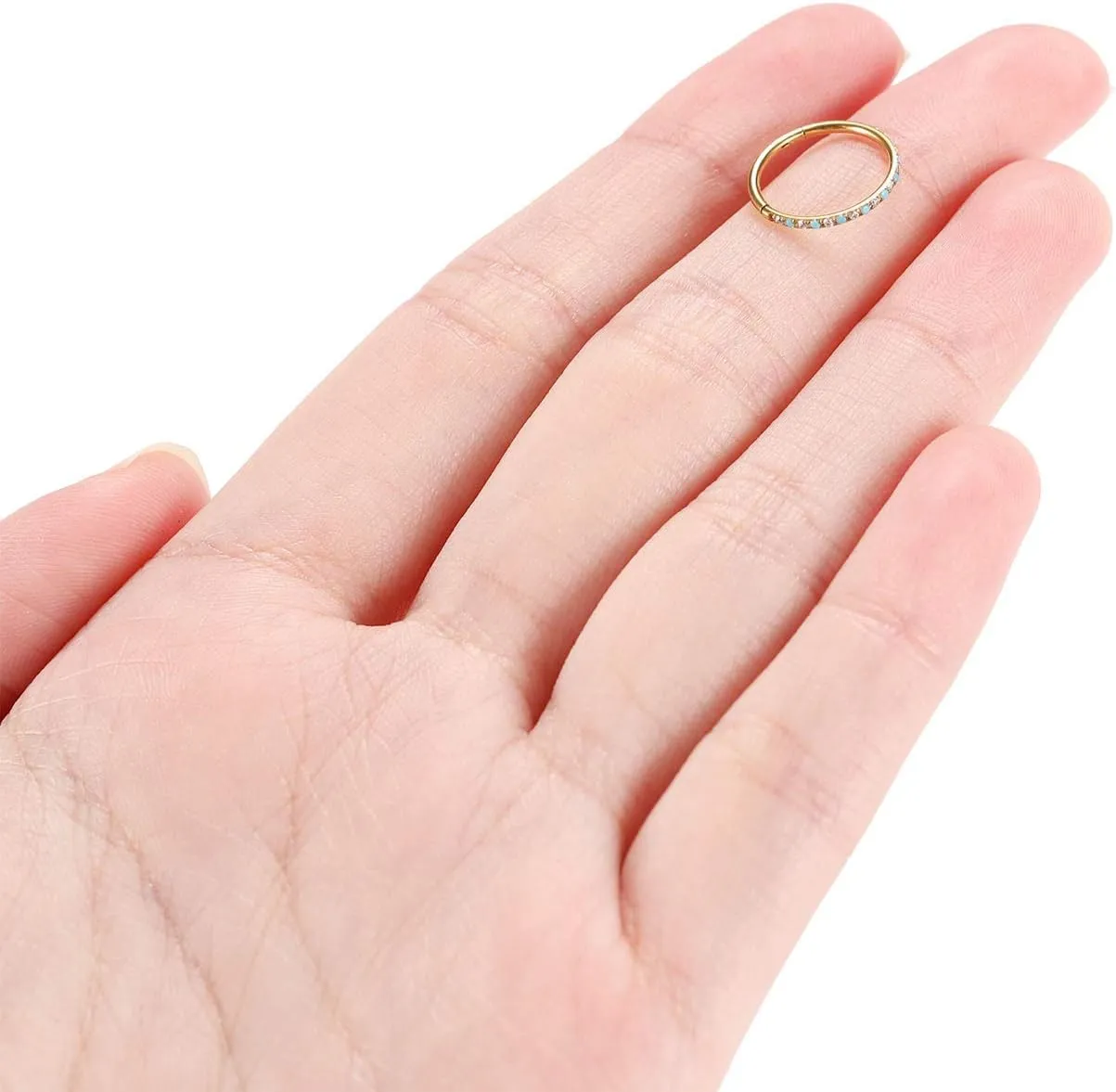 FUNLMO 20G 18G 16G 12G Nose Ring Hoop Conch Rook Daith Helix Tragus Piercing Jewelry 316L Surgical Steel Cartilage Earring Conch Hoop Earring Septum Jewelry Belly Lip Ring 5mm to 14mm