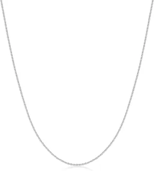 Gacimy 925 Sterling Silver Rope Chain for Women Men, 1.2mm 1.5mm 1.8mm Width 16 18 20 22 24 Inches Length