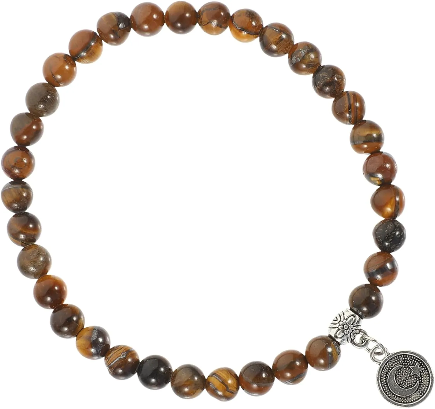 GALPADA Handmade Muslim Rosary Bracelet Beaded Prayer Beads for Islam Pilgrimage Beads Bracelet Decorative Chain