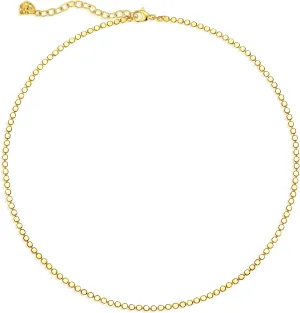 Gold Dainty Choker Necklace for Women 14K Gold Plated Thin Wave Coin Chain Gold Necklace Simple Layered Gold Necklace Minimalist Link Chain Trendy Jewery for Women