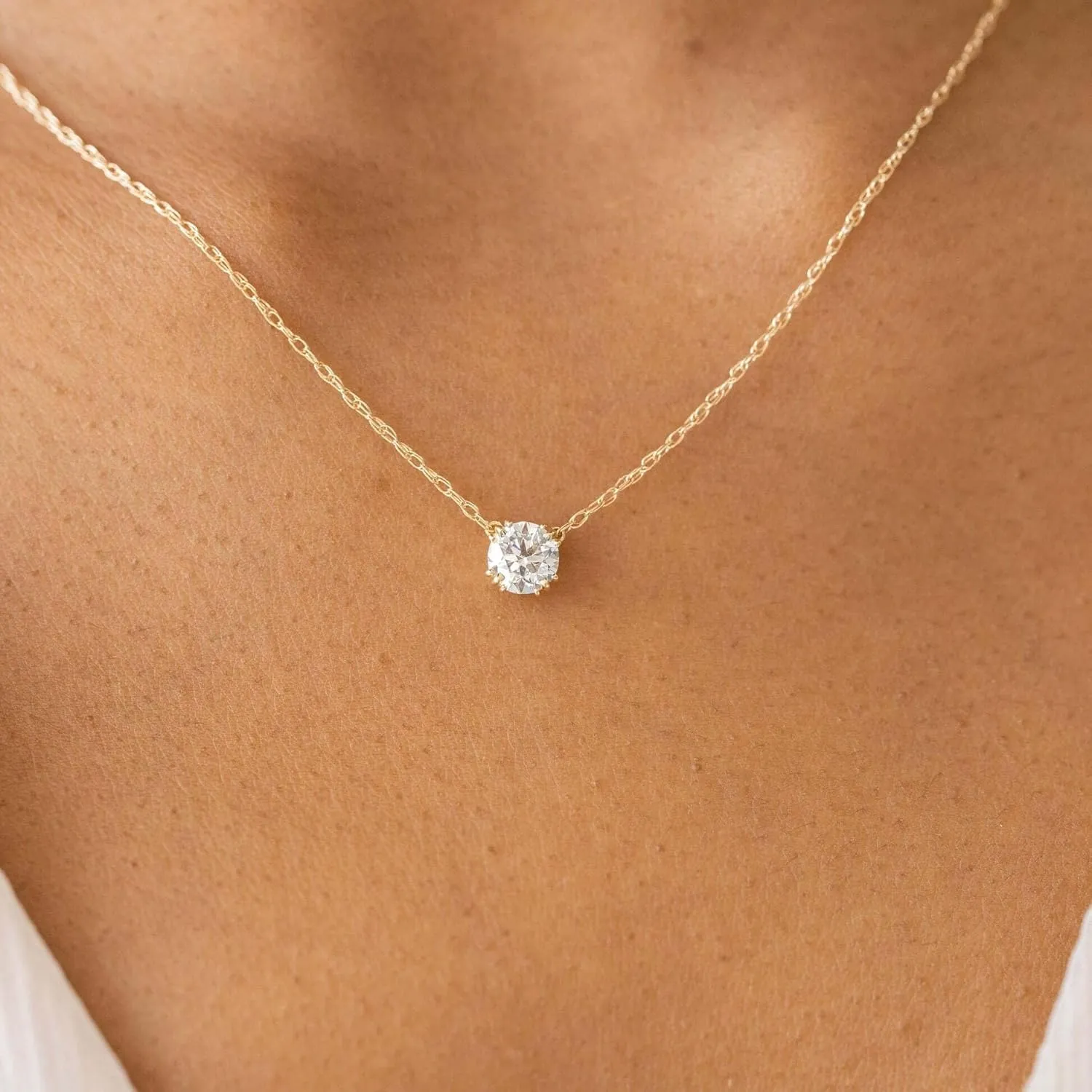 Gold Layered Necklaces for Women, Herringbone Snake Paperclip 14K Gold Plated Chain Choker Necklace Stack Dainty Cute Simple CZ/Pearl/Cross Pendant Necklace Set for Women Trendy Jewelry Gifts