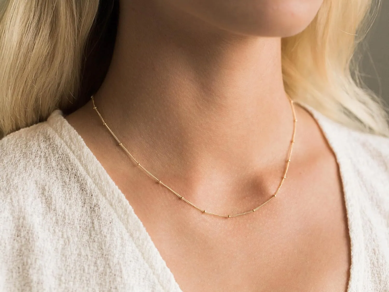 Gold Layered Necklaces for Women, Herringbone Snake Paperclip 14K Gold Plated Chain Choker Necklace Stack Dainty Cute Simple CZ/Pearl/Cross Pendant Necklace Set for Women Trendy Jewelry Gifts