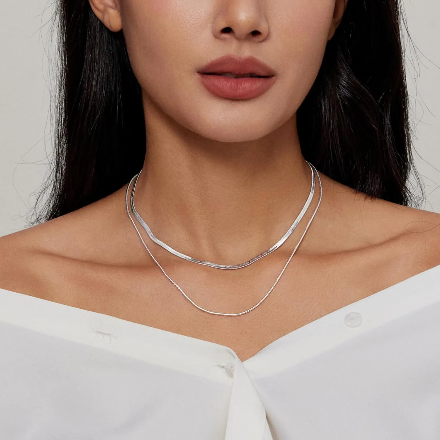 Gold Plated Pearl Layered Choker Necklace for Women Dainty Gold Necklace for Women as Daisy Flower Trendy Necklace Cute Pearl Stack Non Tarnish Jewelry Gifts