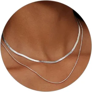 Gold Plated Pearl Layered Choker Necklace for Women Dainty Gold Necklace for Women as Daisy Flower Trendy Necklace Cute Pearl Stack Non Tarnish Jewelry Gifts