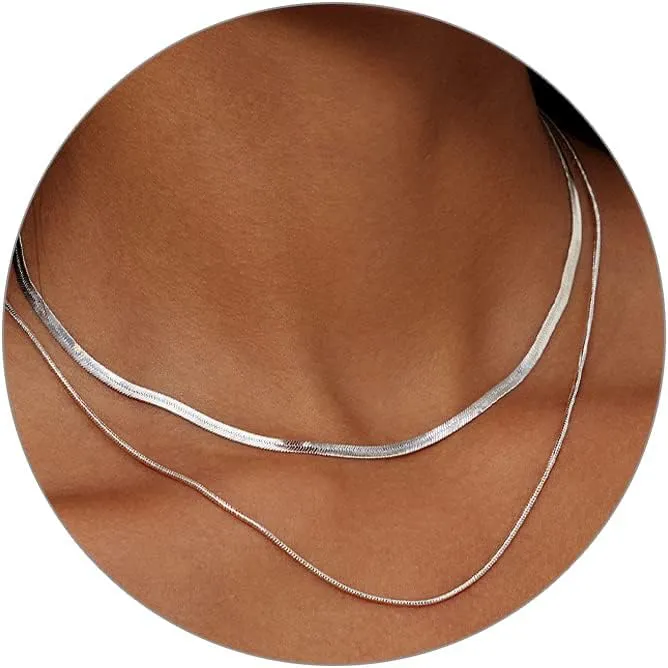 Gold Plated Pearl Layered Choker Necklace for Women Dainty Gold Necklace for Women as Daisy Flower Trendy Necklace Cute Pearl Stack Non Tarnish Jewelry Gifts