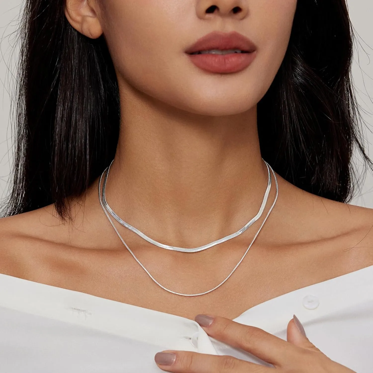 Gold Plated Pearl Layered Choker Necklace for Women Dainty Gold Necklace for Women as Daisy Flower Trendy Necklace Cute Pearl Stack Non Tarnish Jewelry Gifts