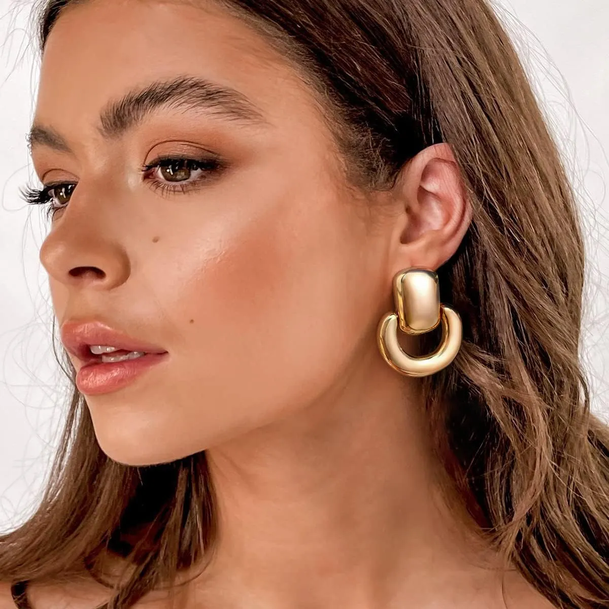 Gold Silver Hoop Dangle Earrings For Women Statement Retro Earrings Multiple Styles Jewelry for Birthday Party Jewelry
