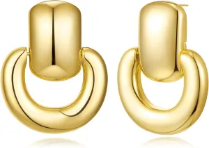 Gold Silver Hoop Dangle Earrings For Women Statement Retro Earrings Multiple Styles Jewelry for Birthday Party Jewelry