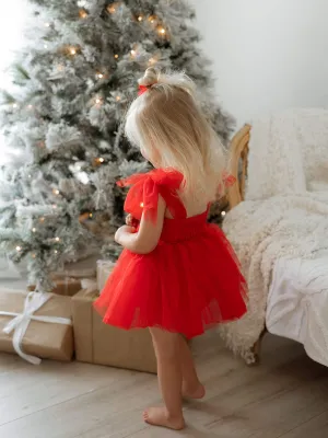 Harper romper - ruby red