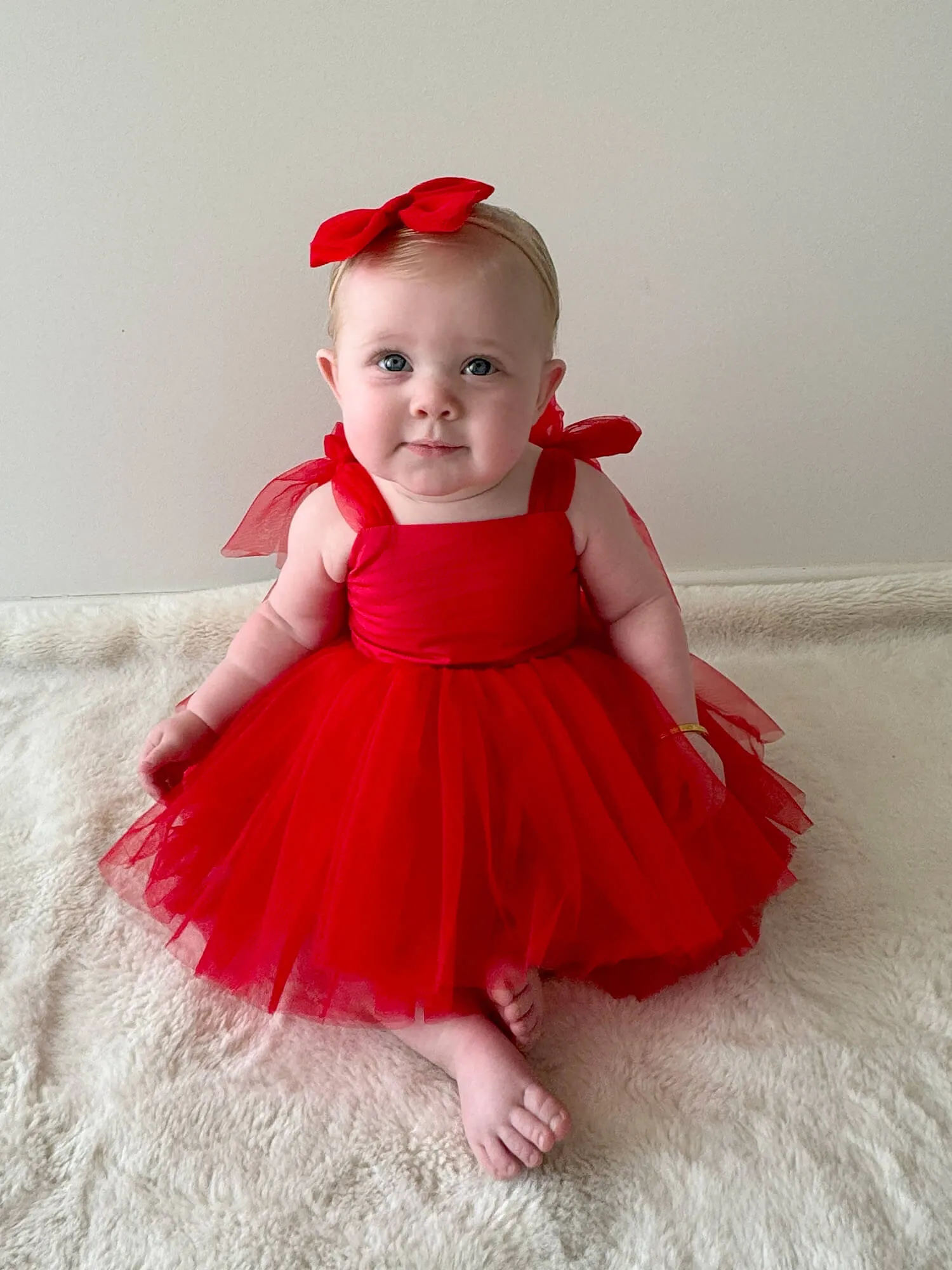Harper romper - ruby red