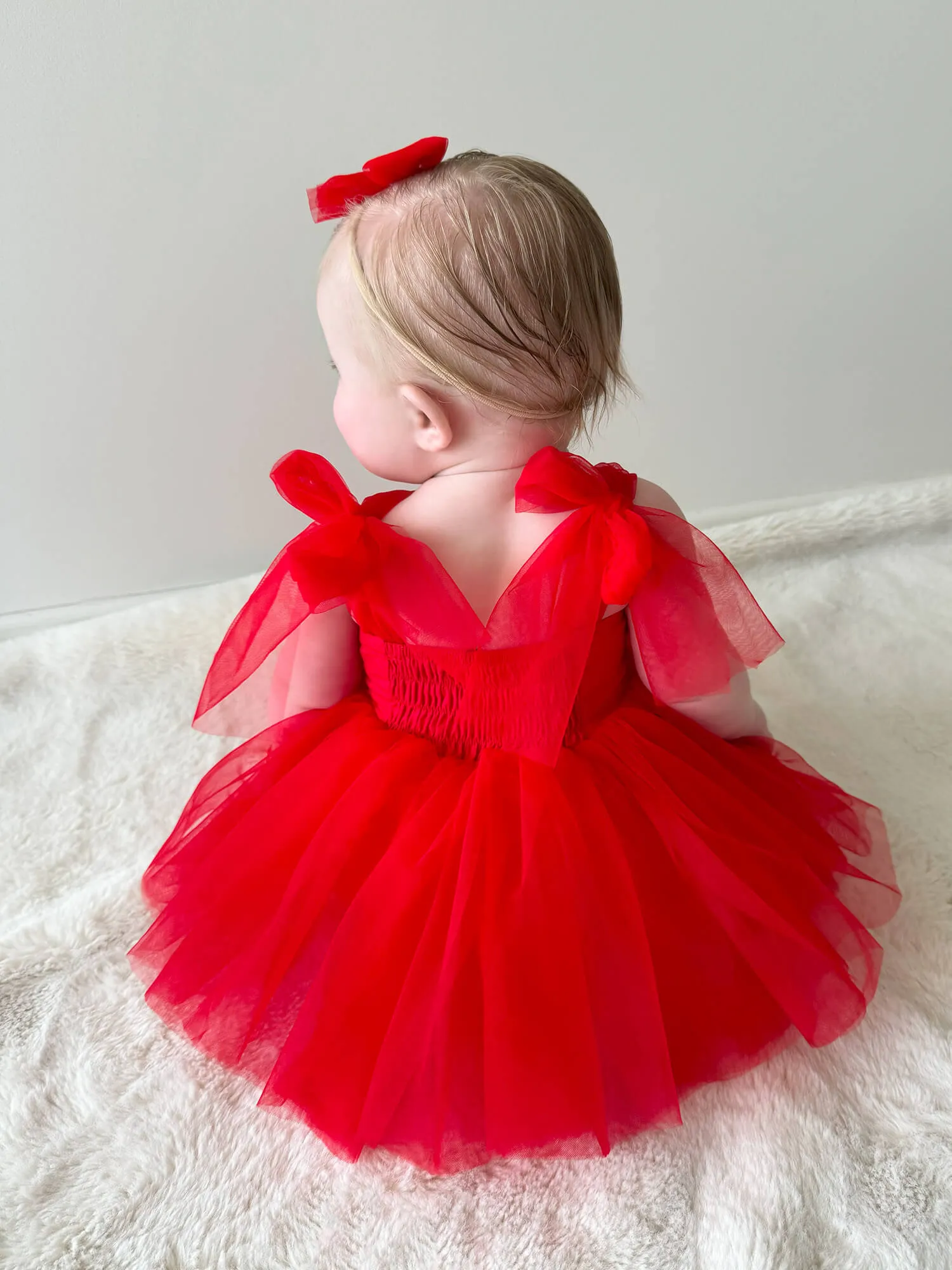 Harper romper - ruby red