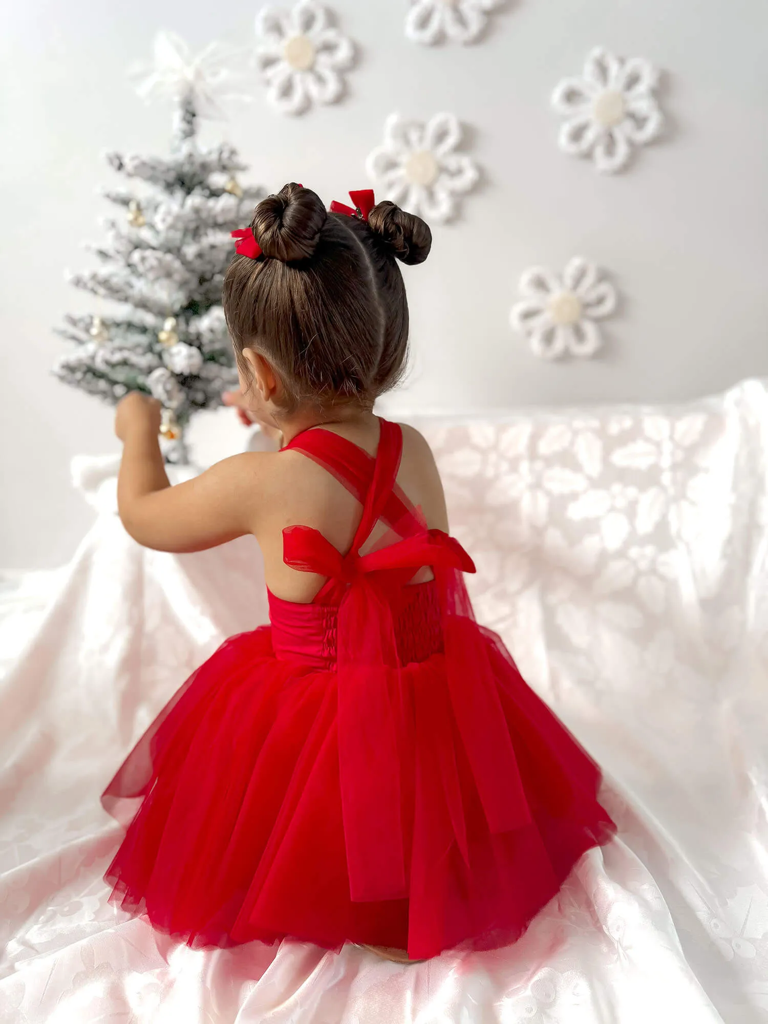 Harper romper - ruby red
