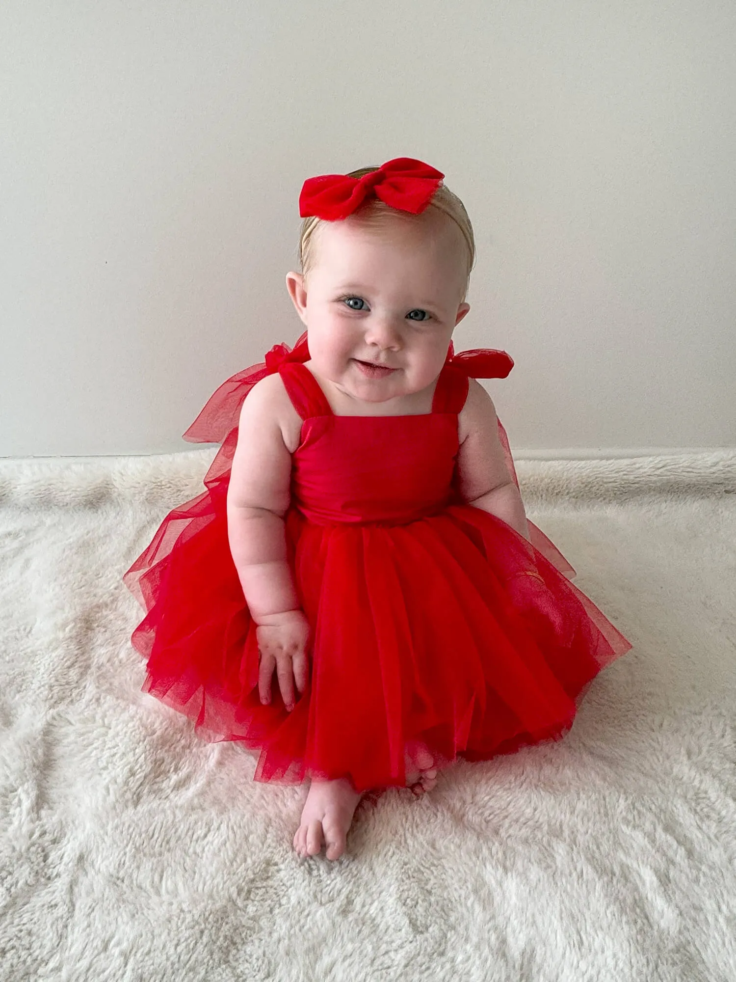 Harper romper - ruby red