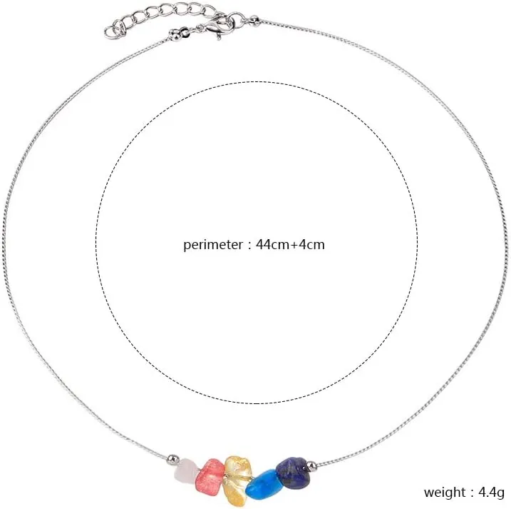 Healing Crystal Zodiac Necklace for Women Natural Stone Chakra Zodiac Sign Choker Necklaces 12 Constellation Raw Crystal Horoscope Astrology Birthday Jewelry Gifts