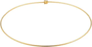 HooAMI Stainless Steel Silver Choker Necklace for Women