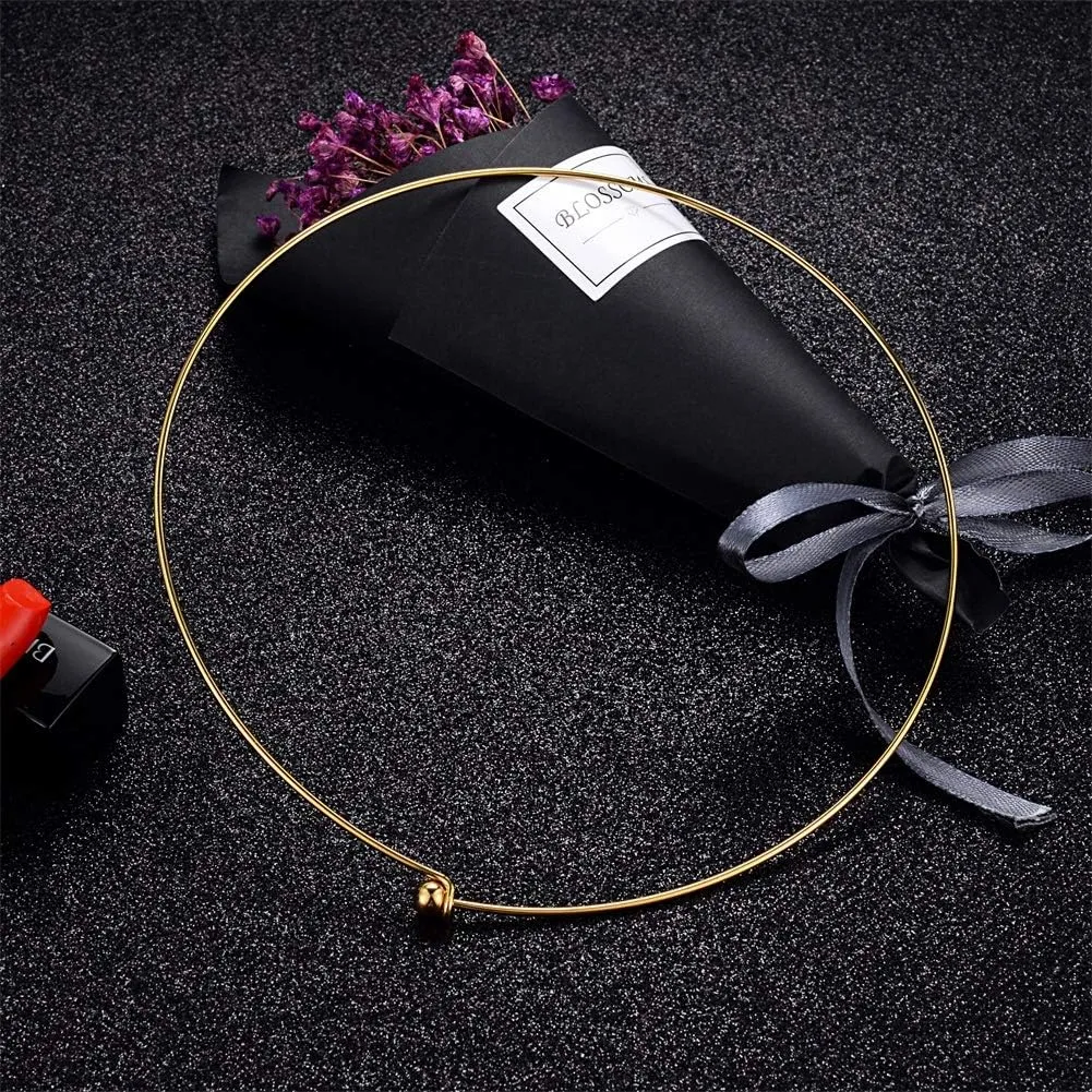 HooAMI Stainless Steel Silver Choker Necklace for Women