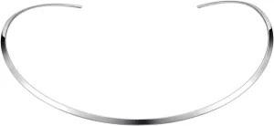 HooAMI Stainless Steel Silver Choker Necklace for Women