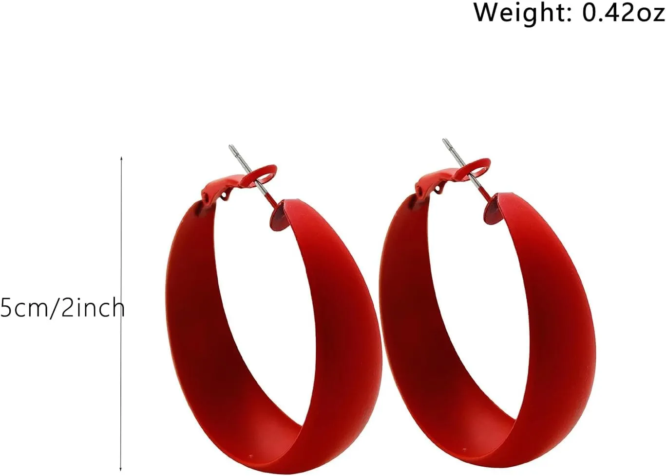 Hoop Earrings for Women Exaggerated Hoops Earring 80s 90s Statement Hoop Earrings Lightweight Anti-Allergy Oversized Hoops Earring for Women