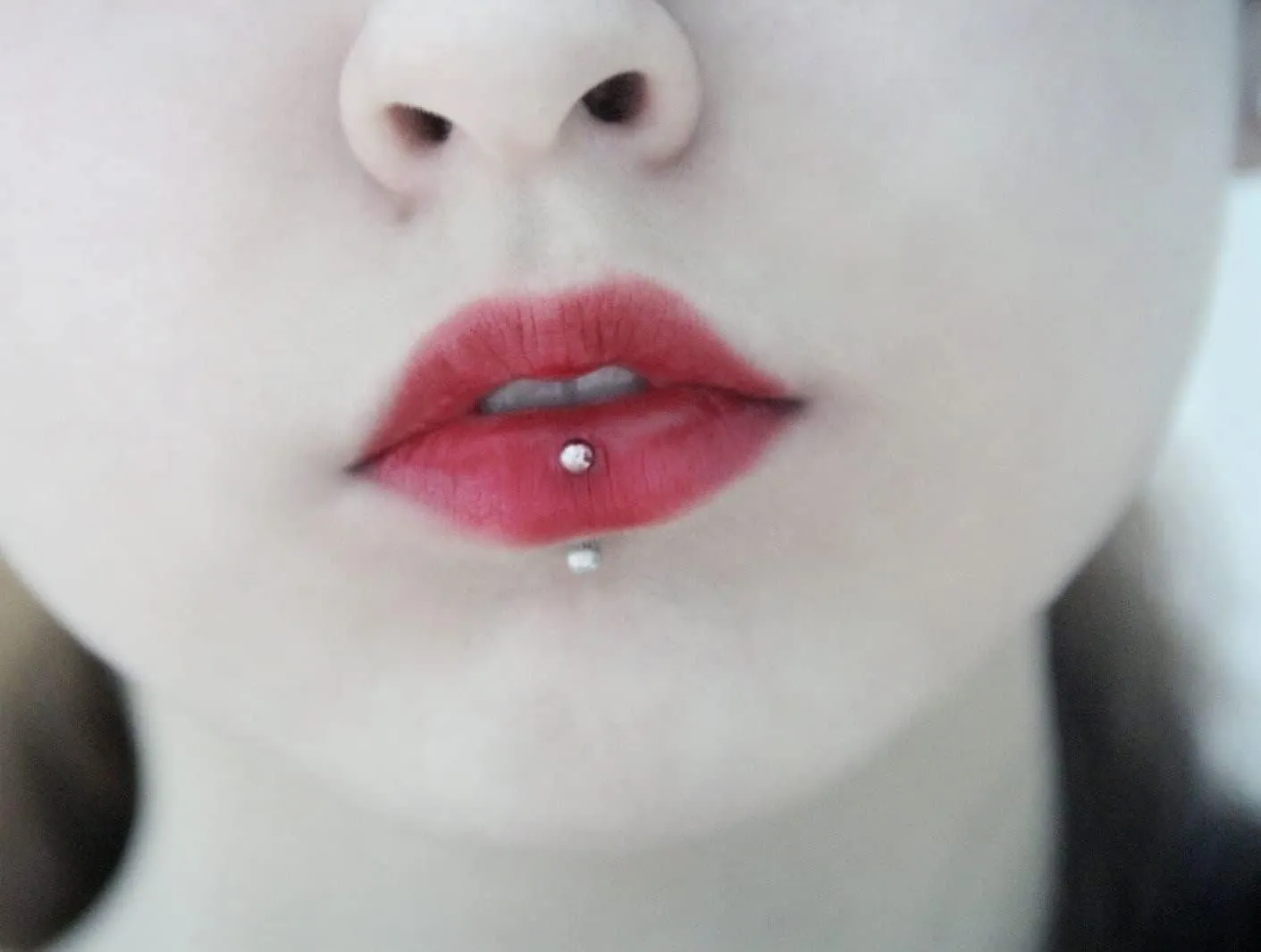 HUASAI Medusa Piercing Jewelry Stainless Steel Monroe Lip Rings for Women U Shaped Ball Tragus Cartilage Earrings Punk Pierced Body Jewelry Set